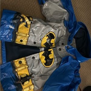 Batman Blue and Gray Superhero Raincoat 2t